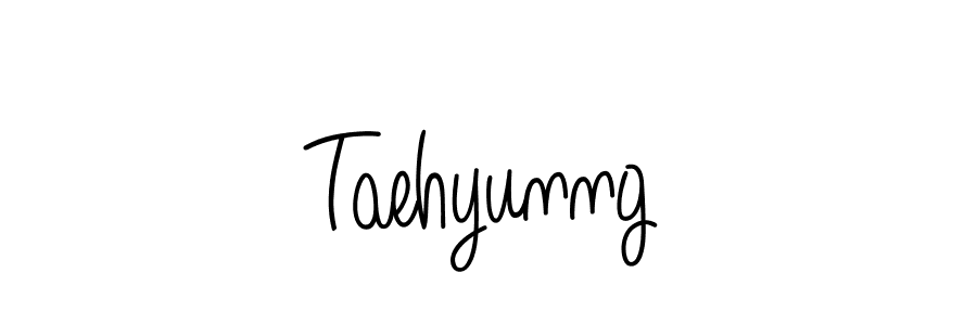 Use a signature maker to create a handwritten signature online. With this signature software, you can design (Angelique-Rose-font-FFP) your own signature for name Taehyunng. Taehyunng signature style 5 images and pictures png