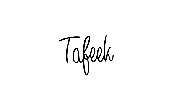 Make a beautiful signature design for name Tafeek. With this signature (Angelique-Rose-font-FFP) style, you can create a handwritten signature for free. Tafeek signature style 5 images and pictures png