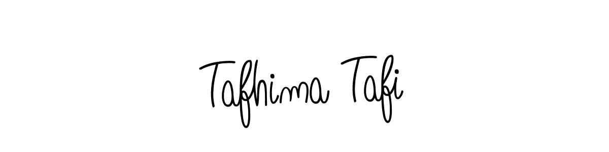 Also we have Tafhima Tafi name is the best signature style. Create professional handwritten signature collection using Angelique-Rose-font-FFP autograph style. Tafhima Tafi signature style 5 images and pictures png
