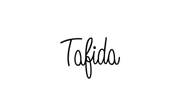 You should practise on your own different ways (Angelique-Rose-font-FFP) to write your name (Tafida) in signature. don't let someone else do it for you. Tafida signature style 5 images and pictures png