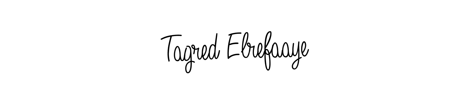 How to make Tagred Elrefaaye signature? Angelique-Rose-font-FFP is a professional autograph style. Create handwritten signature for Tagred Elrefaaye name. Tagred Elrefaaye signature style 5 images and pictures png