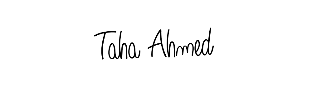 Design your own signature with our free online signature maker. With this signature software, you can create a handwritten (Angelique-Rose-font-FFP) signature for name Taha Ahmed. Taha Ahmed signature style 5 images and pictures png