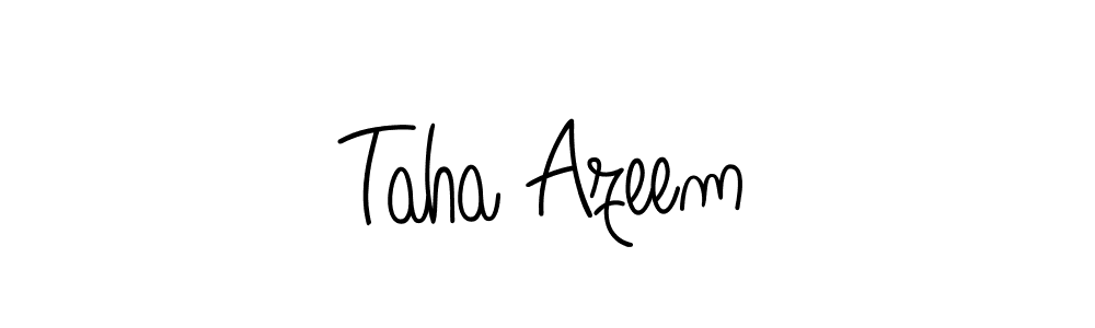 Once you've used our free online signature maker to create your best signature Angelique-Rose-font-FFP style, it's time to enjoy all of the benefits that Taha Azeem name signing documents. Taha Azeem signature style 5 images and pictures png