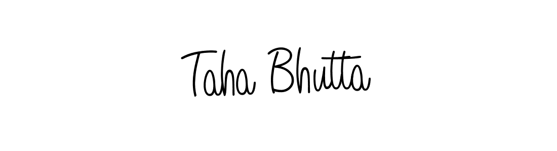 Angelique-Rose-font-FFP is a professional signature style that is perfect for those who want to add a touch of class to their signature. It is also a great choice for those who want to make their signature more unique. Get Taha Bhutta name to fancy signature for free. Taha Bhutta signature style 5 images and pictures png