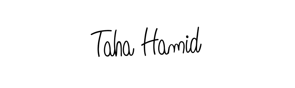 if you are searching for the best signature style for your name Taha Hamid. so please give up your signature search. here we have designed multiple signature styles  using Angelique-Rose-font-FFP. Taha Hamid signature style 5 images and pictures png