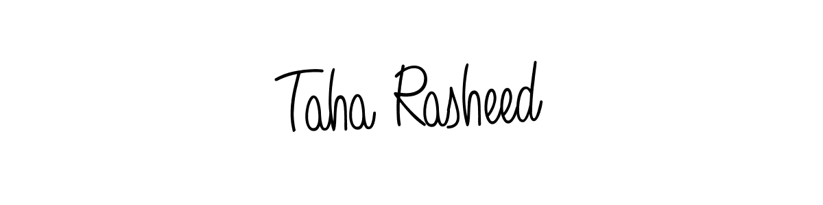 Also we have Taha Rasheed name is the best signature style. Create professional handwritten signature collection using Angelique-Rose-font-FFP autograph style. Taha Rasheed signature style 5 images and pictures png