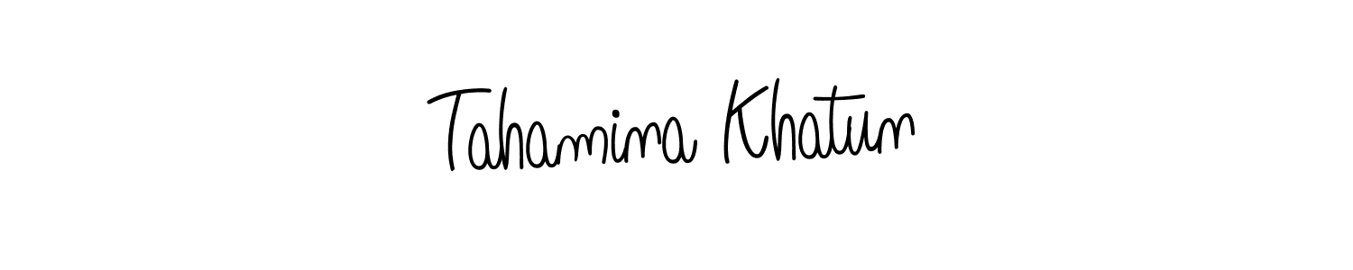 Also You can easily find your signature by using the search form. We will create Tahamina Khatun name handwritten signature images for you free of cost using Angelique-Rose-font-FFP sign style. Tahamina Khatun signature style 5 images and pictures png
