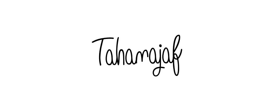 How to Draw Tahanajaf signature style? Angelique-Rose-font-FFP is a latest design signature styles for name Tahanajaf. Tahanajaf signature style 5 images and pictures png