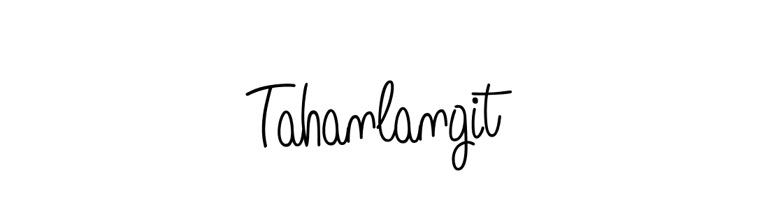 if you are searching for the best signature style for your name Tahanlangit. so please give up your signature search. here we have designed multiple signature styles  using Angelique-Rose-font-FFP. Tahanlangit signature style 5 images and pictures png