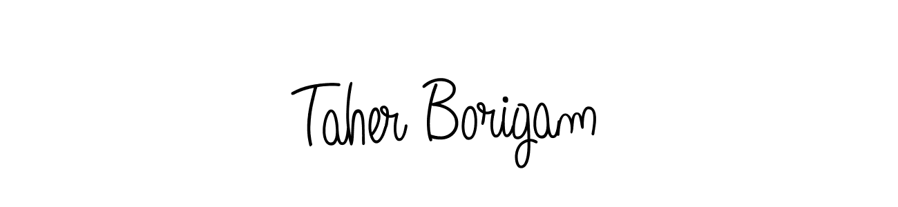 Once you've used our free online signature maker to create your best signature Angelique-Rose-font-FFP style, it's time to enjoy all of the benefits that Taher Borigam name signing documents. Taher Borigam signature style 5 images and pictures png