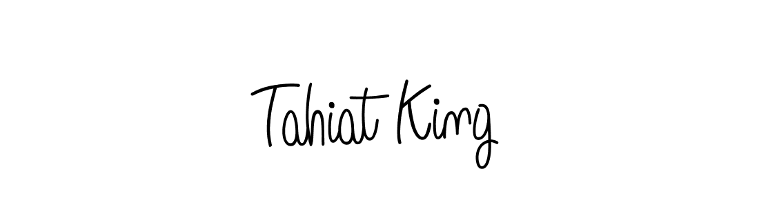 How to make Tahiat King name signature. Use Angelique-Rose-font-FFP style for creating short signs online. This is the latest handwritten sign. Tahiat King signature style 5 images and pictures png