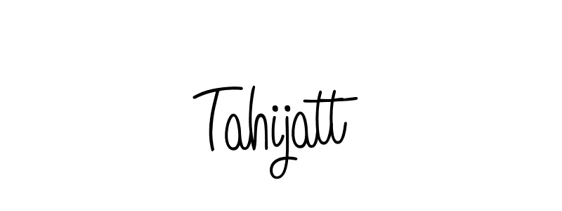 How to make Tahijatt signature? Angelique-Rose-font-FFP is a professional autograph style. Create handwritten signature for Tahijatt name. Tahijatt signature style 5 images and pictures png