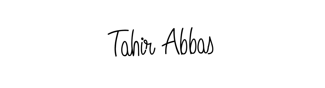 Use a signature maker to create a handwritten signature online. With this signature software, you can design (Angelique-Rose-font-FFP) your own signature for name Tahir Abbas. Tahir Abbas signature style 5 images and pictures png