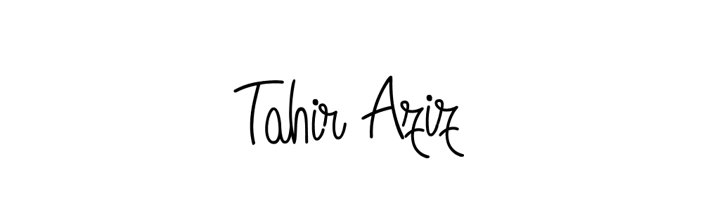 Angelique-Rose-font-FFP is a professional signature style that is perfect for those who want to add a touch of class to their signature. It is also a great choice for those who want to make their signature more unique. Get Tahir Aziz name to fancy signature for free. Tahir Aziz signature style 5 images and pictures png