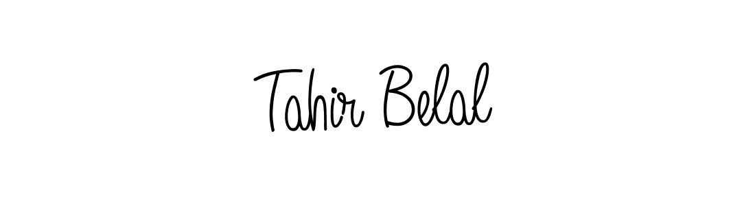 Design your own signature with our free online signature maker. With this signature software, you can create a handwritten (Angelique-Rose-font-FFP) signature for name Tahir Belal. Tahir Belal signature style 5 images and pictures png