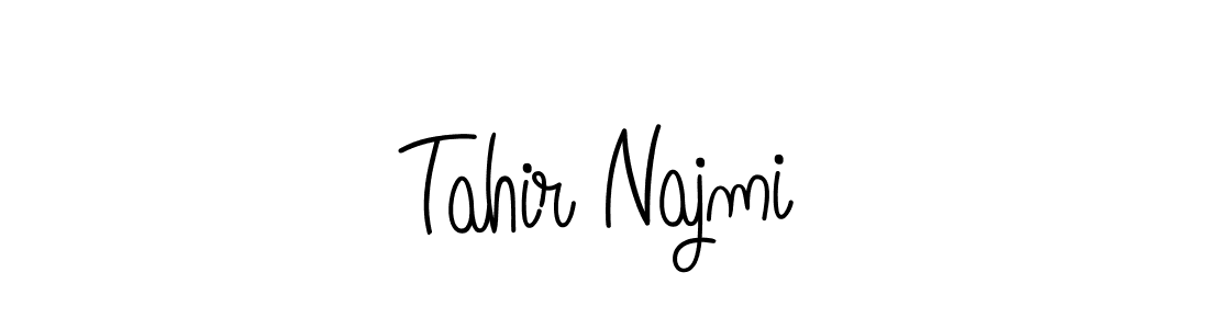 Also we have Tahir Najmi name is the best signature style. Create professional handwritten signature collection using Angelique-Rose-font-FFP autograph style. Tahir Najmi signature style 5 images and pictures png