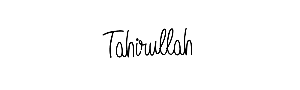 Make a beautiful signature design for name Tahirullah. With this signature (Angelique-Rose-font-FFP) style, you can create a handwritten signature for free. Tahirullah signature style 5 images and pictures png