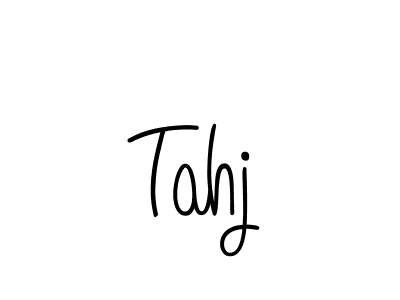 Tahj stylish signature style. Best Handwritten Sign (Angelique-Rose-font-FFP) for my name. Handwritten Signature Collection Ideas for my name Tahj. Tahj signature style 5 images and pictures png