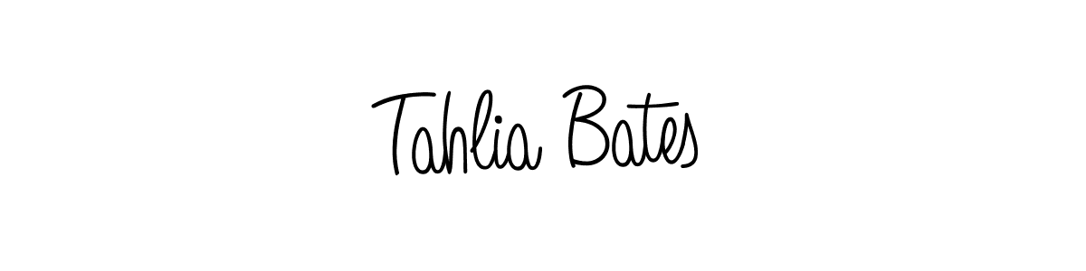 How to make Tahlia Bates name signature. Use Angelique-Rose-font-FFP style for creating short signs online. This is the latest handwritten sign. Tahlia Bates signature style 5 images and pictures png