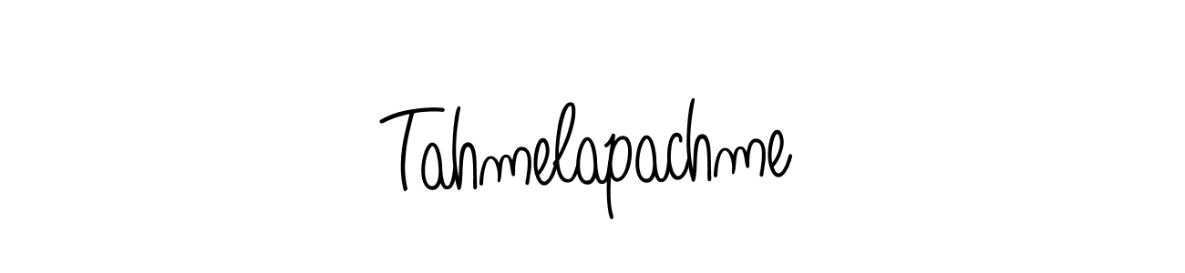 You should practise on your own different ways (Angelique-Rose-font-FFP) to write your name (Tahmelapachme) in signature. don't let someone else do it for you. Tahmelapachme signature style 5 images and pictures png