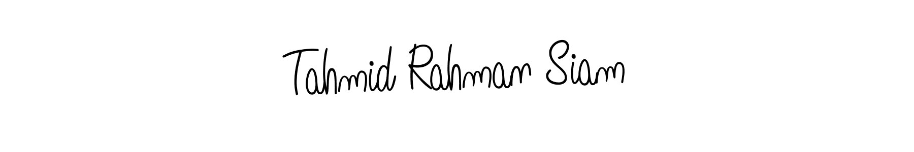 Use a signature maker to create a handwritten signature online. With this signature software, you can design (Angelique-Rose-font-FFP) your own signature for name Tahmid Rahman Siam. Tahmid Rahman Siam signature style 5 images and pictures png