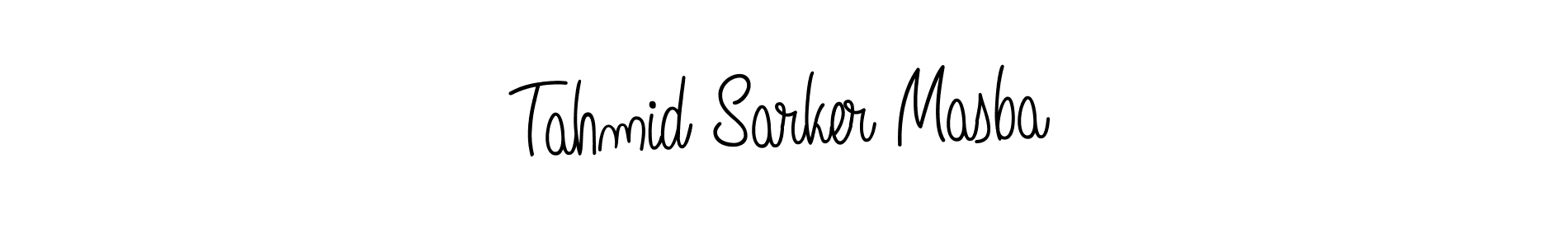 You should practise on your own different ways (Angelique-Rose-font-FFP) to write your name (Tahmid Sarker Masba) in signature. don't let someone else do it for you. Tahmid Sarker Masba signature style 5 images and pictures png