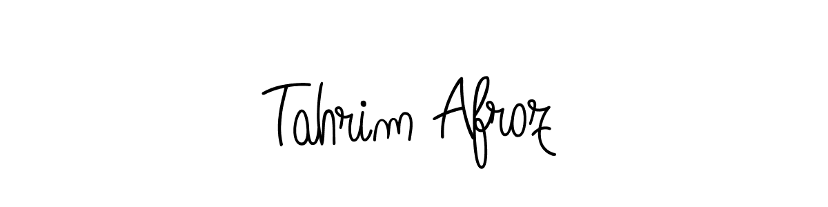 The best way (Angelique-Rose-font-FFP) to make a short signature is to pick only two or three words in your name. The name Tahrim Afroz include a total of six letters. For converting this name. Tahrim Afroz signature style 5 images and pictures png