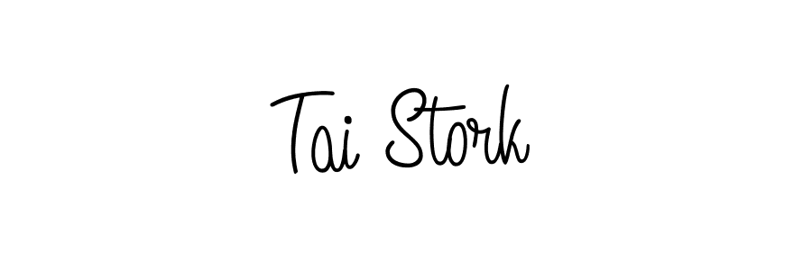 How to make Tai Stork signature? Angelique-Rose-font-FFP is a professional autograph style. Create handwritten signature for Tai Stork name. Tai Stork signature style 5 images and pictures png