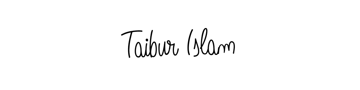 Create a beautiful signature design for name Taibur Islam. With this signature (Angelique-Rose-font-FFP) fonts, you can make a handwritten signature for free. Taibur Islam signature style 5 images and pictures png