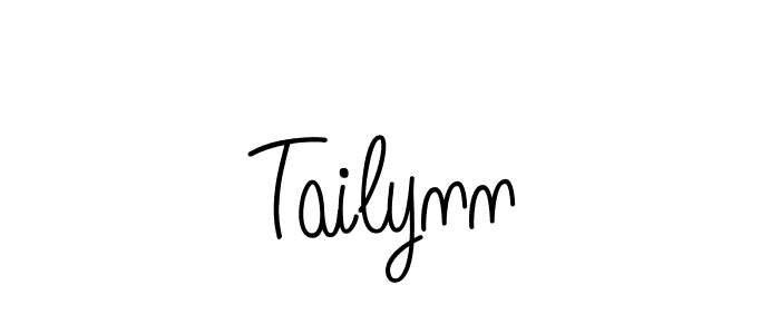 Tailynn stylish signature style. Best Handwritten Sign (Angelique-Rose-font-FFP) for my name. Handwritten Signature Collection Ideas for my name Tailynn. Tailynn signature style 5 images and pictures png