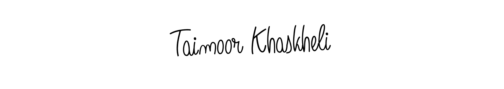Make a short Taimoor Khaskheli signature style. Manage your documents anywhere anytime using Angelique-Rose-font-FFP. Create and add eSignatures, submit forms, share and send files easily. Taimoor Khaskheli signature style 5 images and pictures png