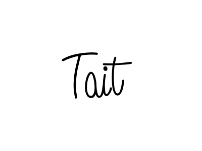 You should practise on your own different ways (Angelique-Rose-font-FFP) to write your name (Tait) in signature. don't let someone else do it for you. Tait signature style 5 images and pictures png