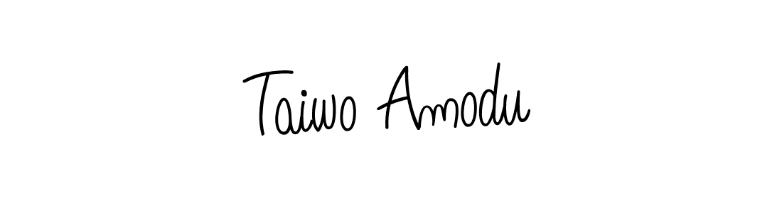 How to make Taiwo Amodu signature? Angelique-Rose-font-FFP is a professional autograph style. Create handwritten signature for Taiwo Amodu name. Taiwo Amodu signature style 5 images and pictures png