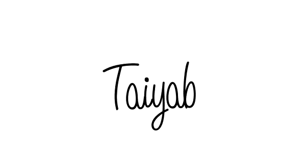 The best way (Angelique-Rose-font-FFP) to make a short signature is to pick only two or three words in your name. The name Taiyab include a total of six letters. For converting this name. Taiyab signature style 5 images and pictures png