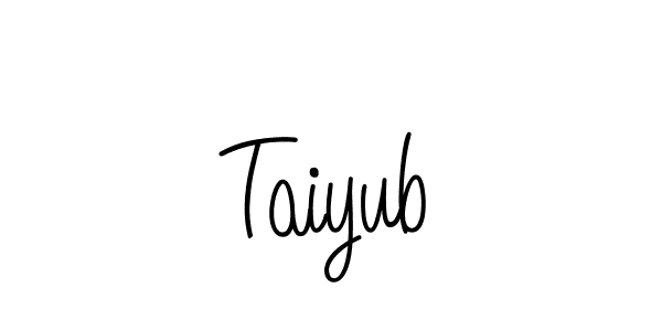 Make a beautiful signature design for name Taiyub. With this signature (Angelique-Rose-font-FFP) style, you can create a handwritten signature for free. Taiyub signature style 5 images and pictures png