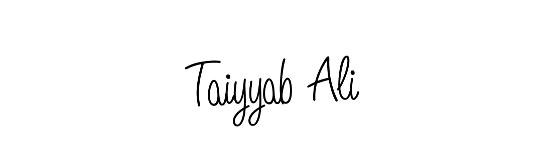 Make a beautiful signature design for name Taiyyab Ali. With this signature (Angelique-Rose-font-FFP) style, you can create a handwritten signature for free. Taiyyab Ali signature style 5 images and pictures png