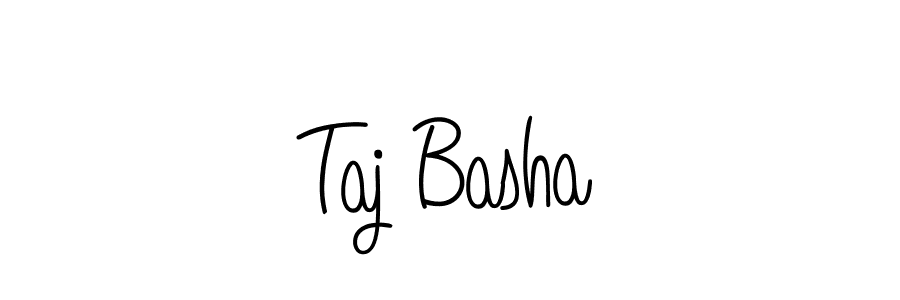 The best way (Angelique-Rose-font-FFP) to make a short signature is to pick only two or three words in your name. The name Taj Basha include a total of six letters. For converting this name. Taj Basha signature style 5 images and pictures png