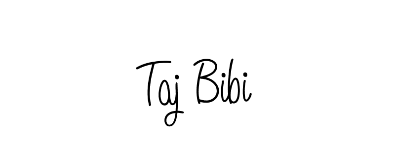 Design your own signature with our free online signature maker. With this signature software, you can create a handwritten (Angelique-Rose-font-FFP) signature for name Taj Bibi. Taj Bibi signature style 5 images and pictures png