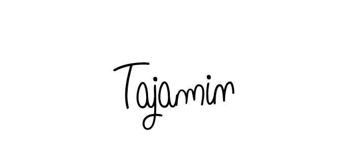 You should practise on your own different ways (Angelique-Rose-font-FFP) to write your name (Tajamin) in signature. don't let someone else do it for you. Tajamin signature style 5 images and pictures png