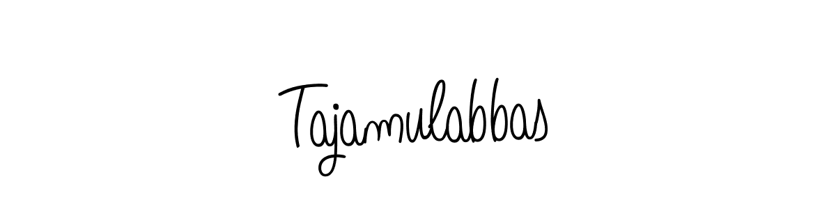 Tajamulabbas stylish signature style. Best Handwritten Sign (Angelique-Rose-font-FFP) for my name. Handwritten Signature Collection Ideas for my name Tajamulabbas. Tajamulabbas signature style 5 images and pictures png