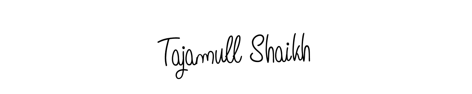 Tajamull Shaikh stylish signature style. Best Handwritten Sign (Angelique-Rose-font-FFP) for my name. Handwritten Signature Collection Ideas for my name Tajamull Shaikh. Tajamull Shaikh signature style 5 images and pictures png