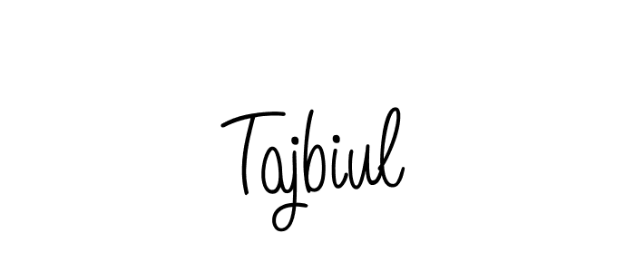 You should practise on your own different ways (Angelique-Rose-font-FFP) to write your name (Tajbiul) in signature. don't let someone else do it for you. Tajbiul signature style 5 images and pictures png