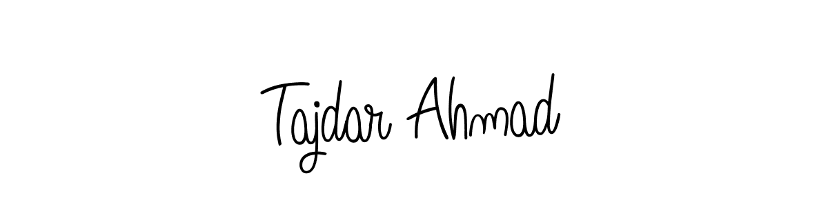 Design your own signature with our free online signature maker. With this signature software, you can create a handwritten (Angelique-Rose-font-FFP) signature for name Tajdar Ahmad. Tajdar Ahmad signature style 5 images and pictures png