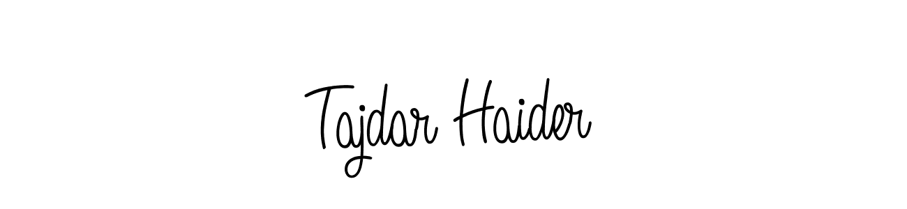 Make a short Tajdar Haider signature style. Manage your documents anywhere anytime using Angelique-Rose-font-FFP. Create and add eSignatures, submit forms, share and send files easily. Tajdar Haider signature style 5 images and pictures png