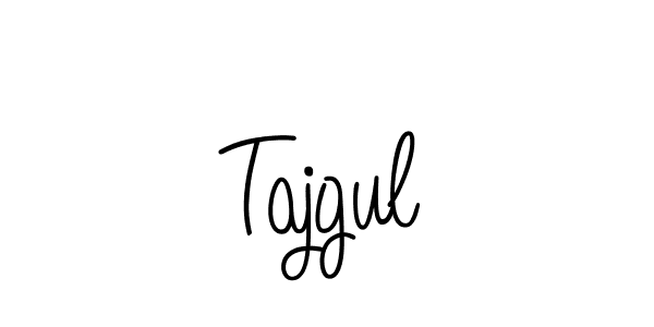 Make a beautiful signature design for name Tajgul. With this signature (Angelique-Rose-font-FFP) style, you can create a handwritten signature for free. Tajgul signature style 5 images and pictures png