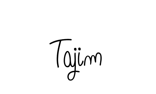 Check out images of Autograph of Tajim name. Actor Tajim Signature Style. Angelique-Rose-font-FFP is a professional sign style online. Tajim signature style 5 images and pictures png