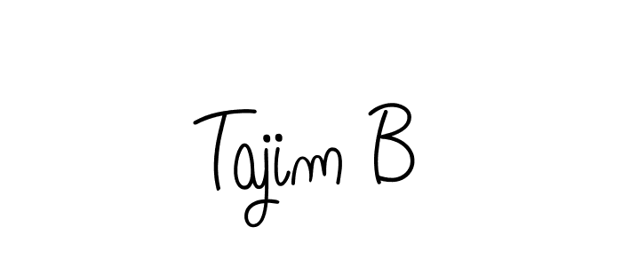 How to Draw Tajim B signature style? Angelique-Rose-font-FFP is a latest design signature styles for name Tajim B. Tajim B signature style 5 images and pictures png