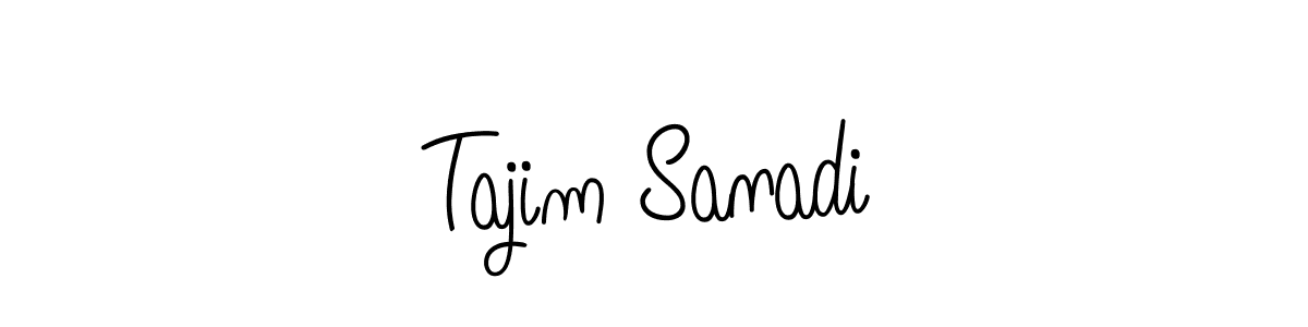 Best and Professional Signature Style for Tajim Sanadi. Angelique-Rose-font-FFP Best Signature Style Collection. Tajim Sanadi signature style 5 images and pictures png