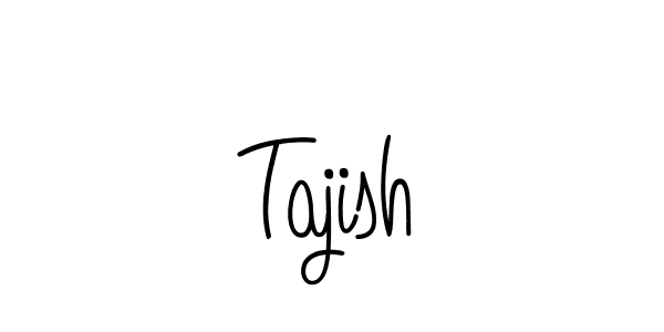 The best way (Angelique-Rose-font-FFP) to make a short signature is to pick only two or three words in your name. The name Tajish include a total of six letters. For converting this name. Tajish signature style 5 images and pictures png