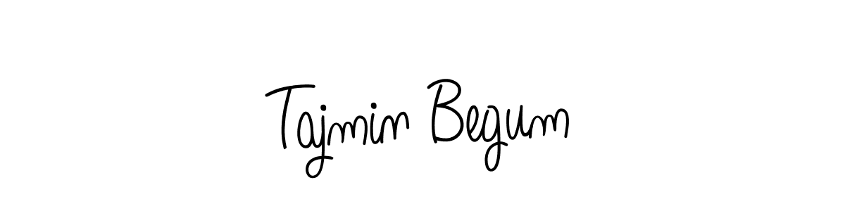 Design your own signature with our free online signature maker. With this signature software, you can create a handwritten (Angelique-Rose-font-FFP) signature for name Tajmin Begum. Tajmin Begum signature style 5 images and pictures png